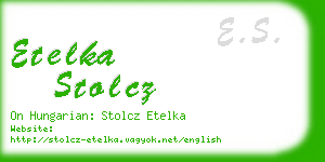 etelka stolcz business card